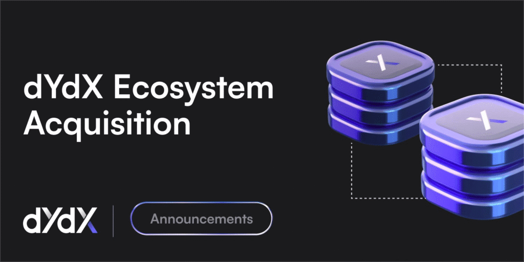 Dydx acquires key ecosystem teams to accelerate product driven growth