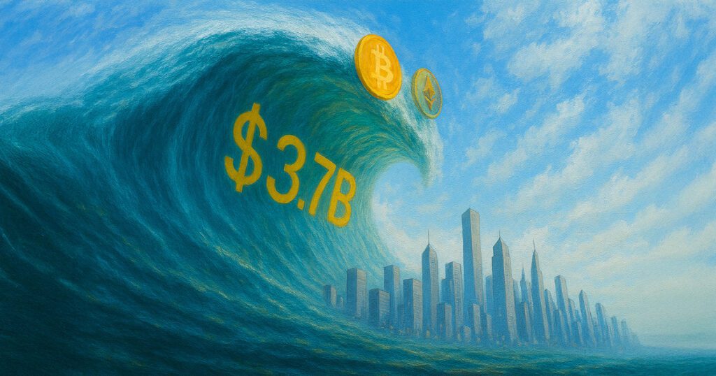 Bitcoin etf is driving crypto inflows to new heights above